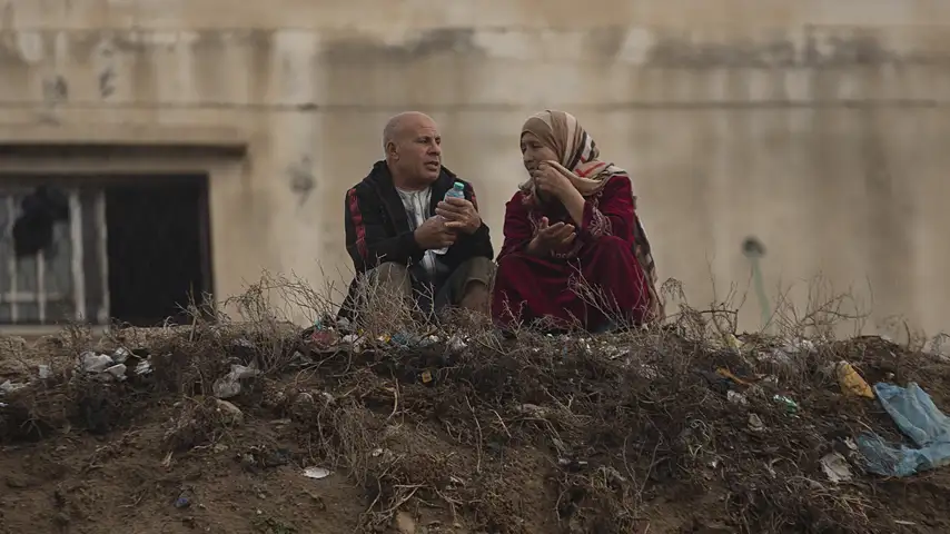 Man en Vrouw in Gaza